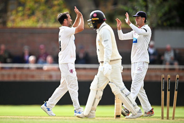 Tom Abell scores Somerset triple century as clash with Surrey ends in draw