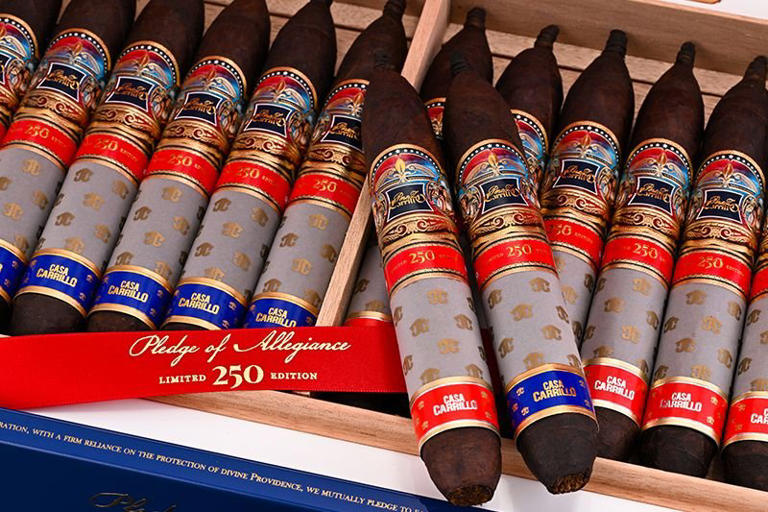 Casa Carrillo's pledge of allegiance 250th humidor unveiled