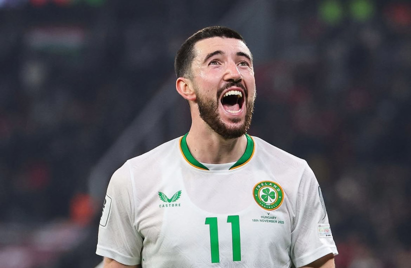 Finn Azaz playing for Ireland. (credit: Screenshot/Instagram/@finnazaz)