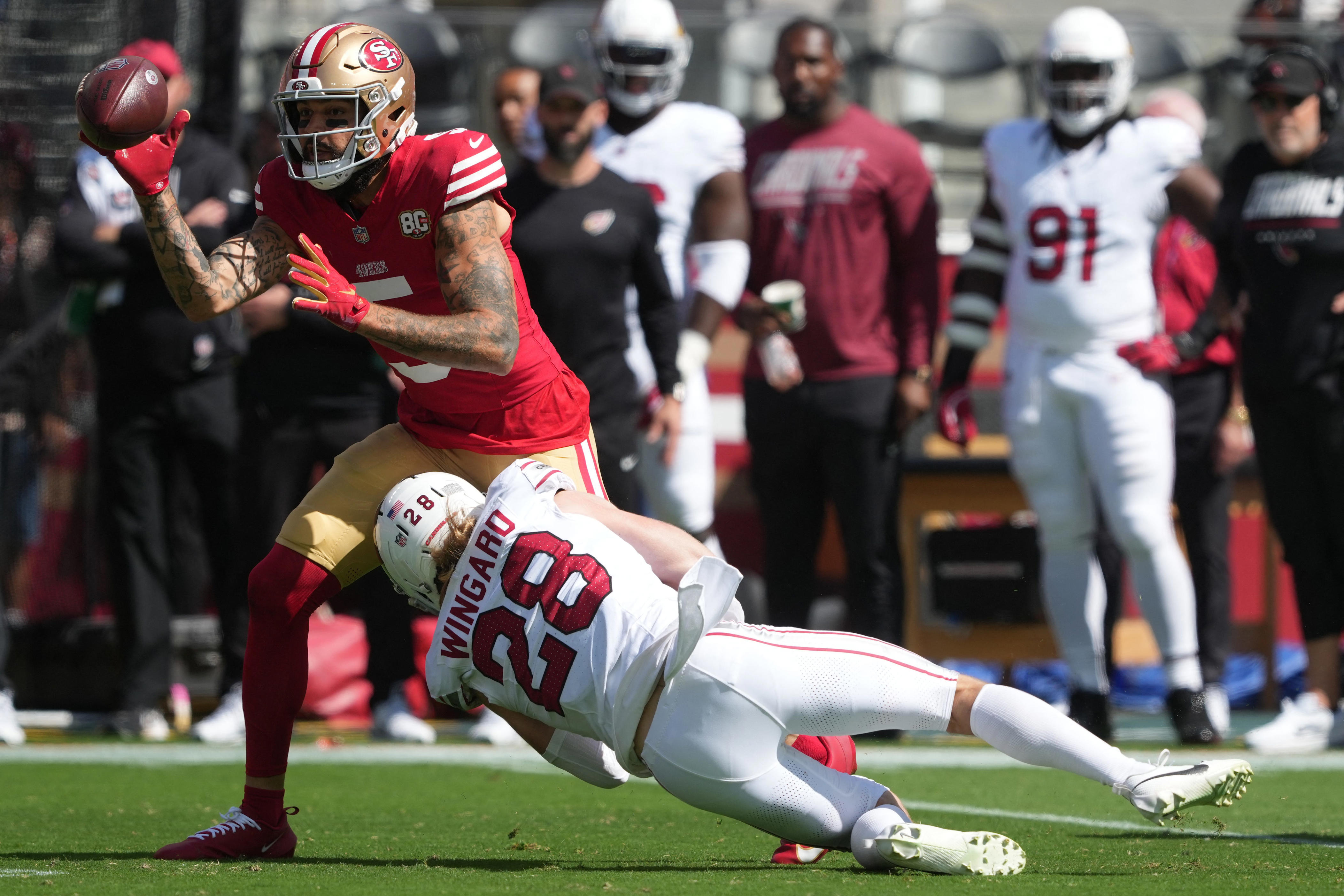 Mike Evans injury update as 49ers WR injures ribs in Week 3 vs Cardinals