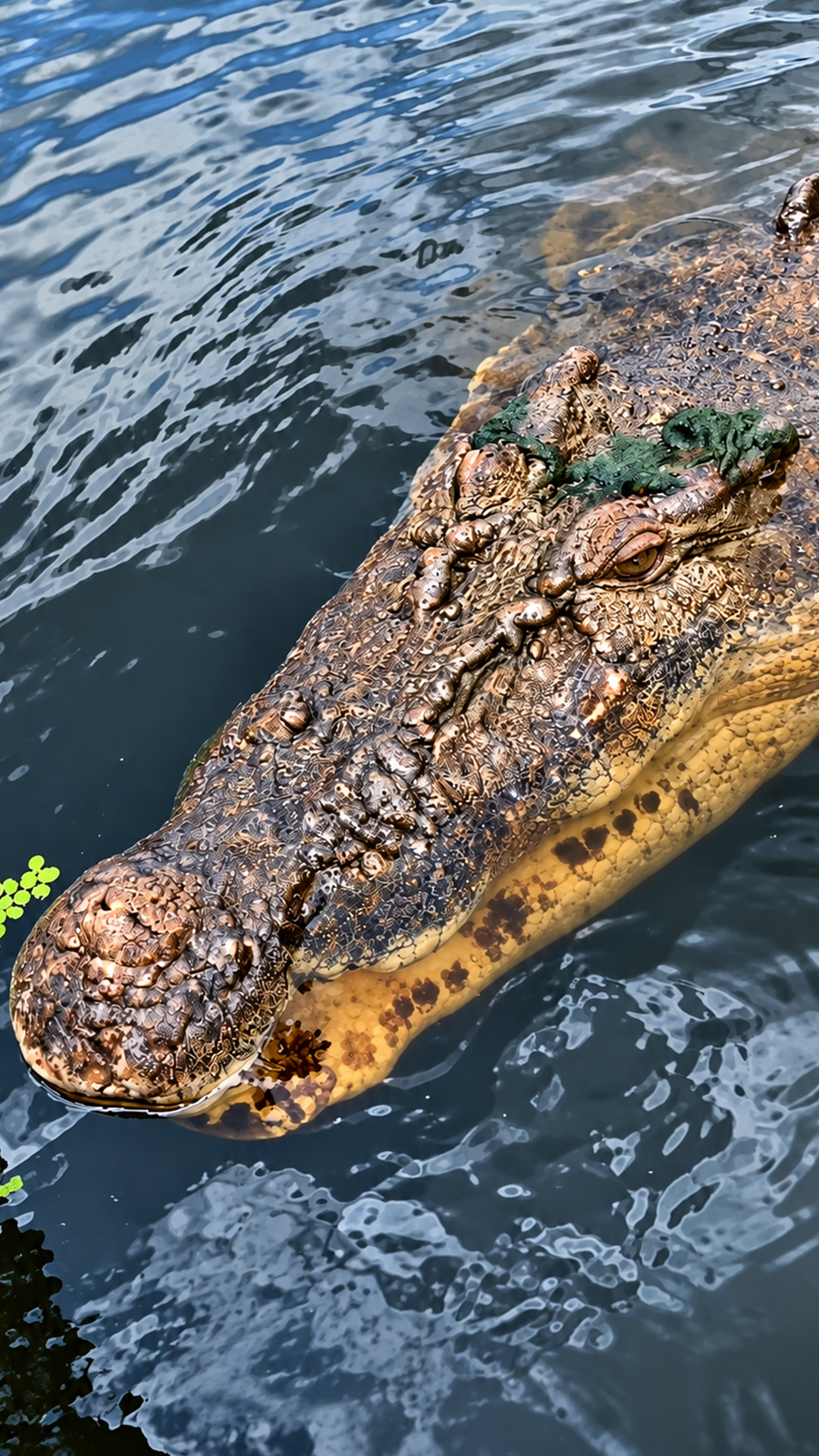 Handler comes face to face with a massive croc from a cage