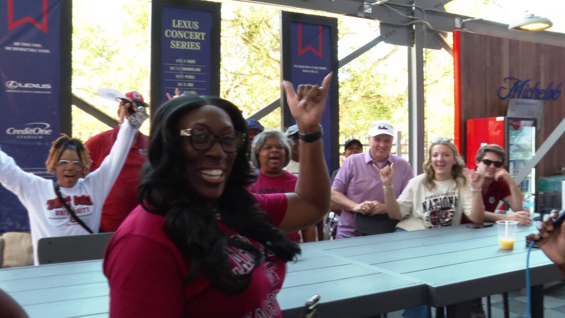 Gamecocks women’s basketball exhibition game draws fans to Charleston