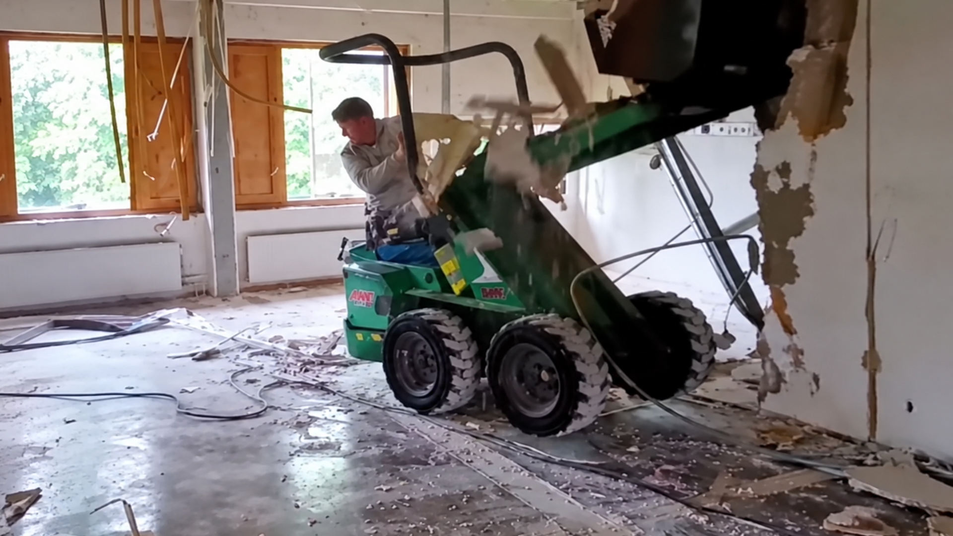When the machinery operator needs practice