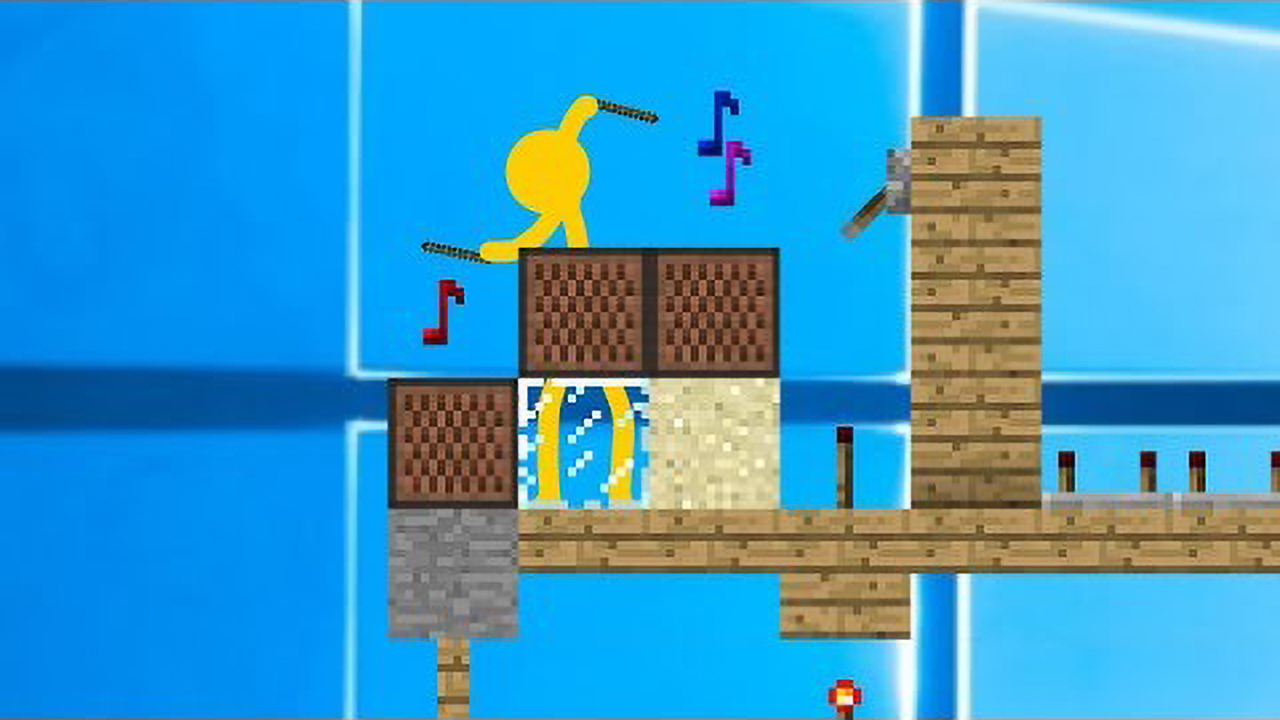 Build battle notes: Stick figures build to the beat