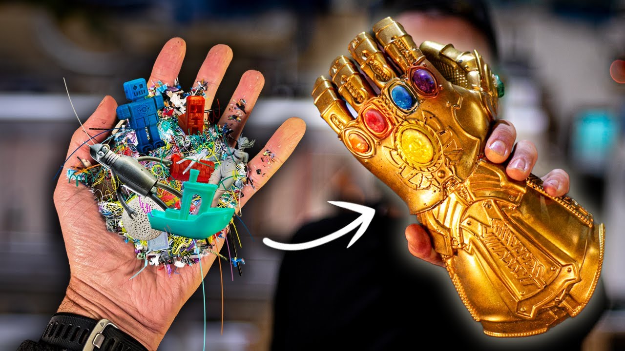 We melted 3D scraps into a hero glove