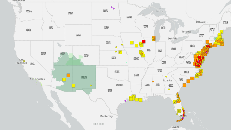 Flooding impacts 10+ states due to Nolo, a nor'easter, and river crests