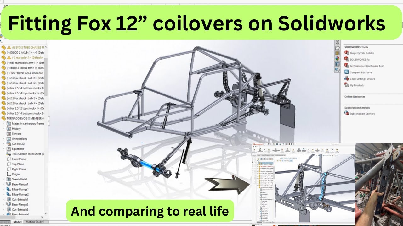 SolidWorks: Fox limits on Tornado frame