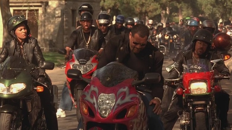 What motorcycle did Laurence Fishburne ride in Biker Boyz?