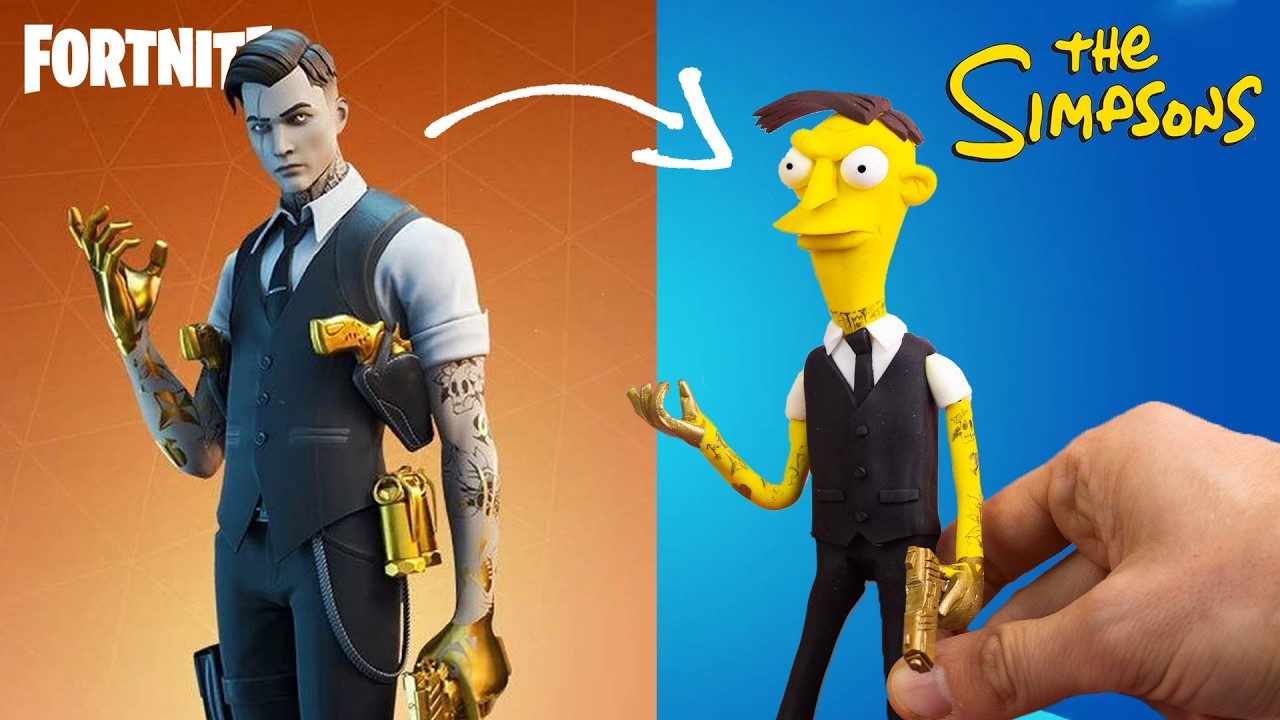 I turned FORTNITE skins into SIMPSONS characters