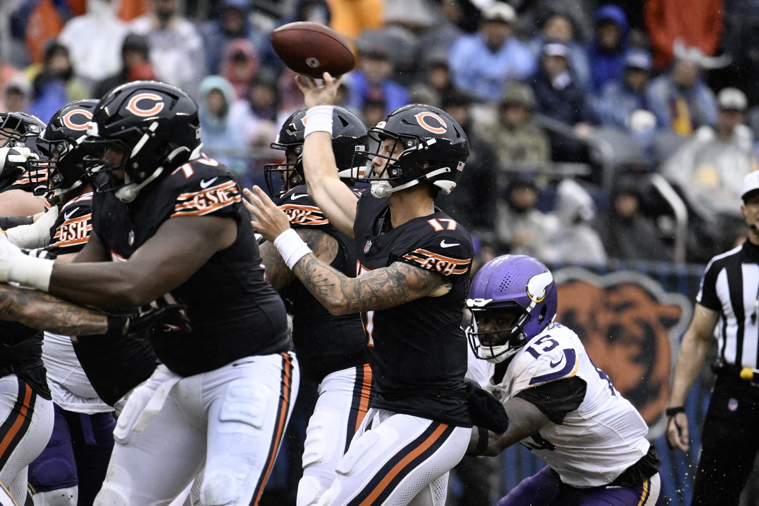 Chicago Bears make surprise, bench healthy Tyson Bagent: report