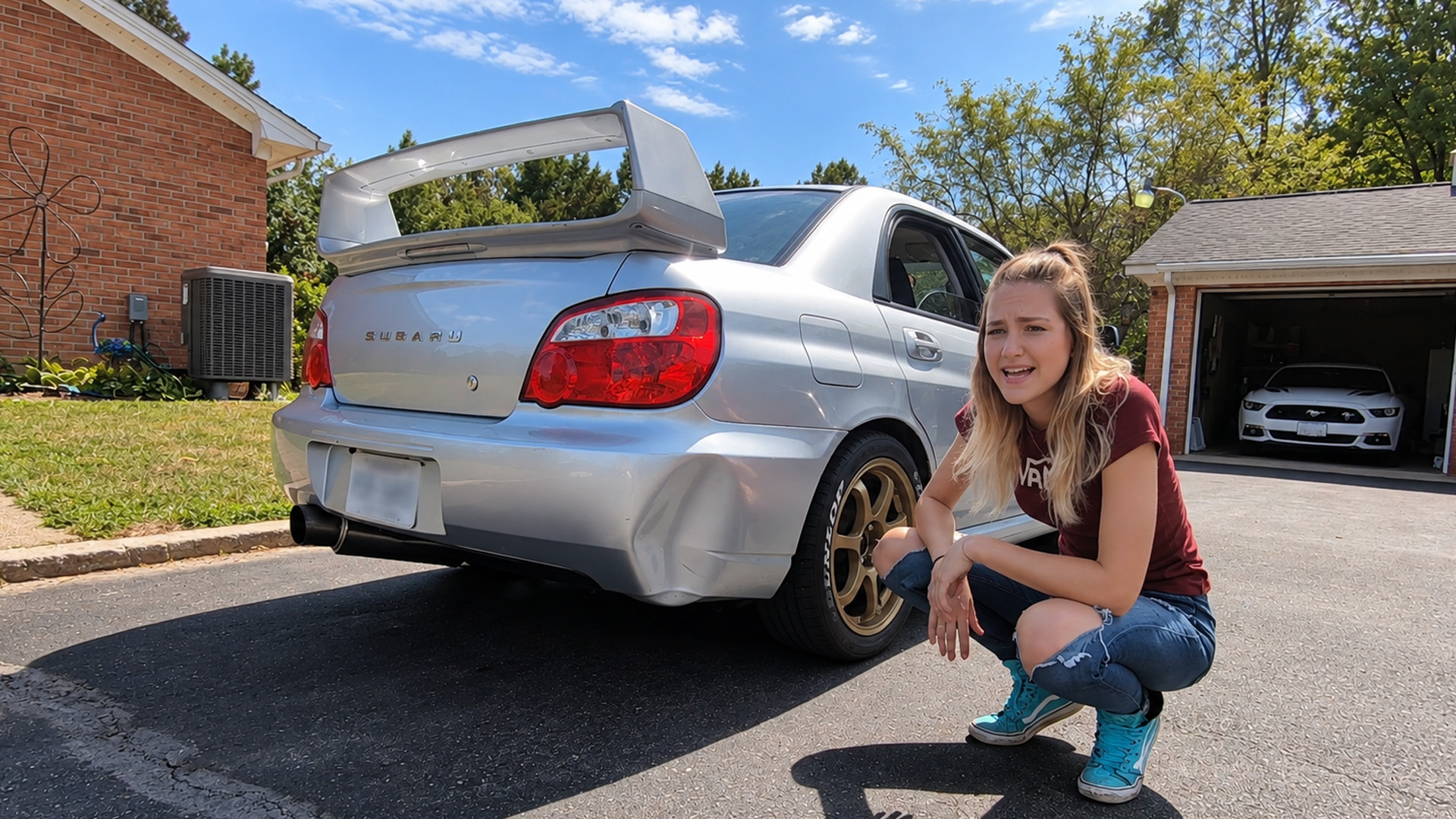 Boiling water helps fix this Subaru bumper dent
