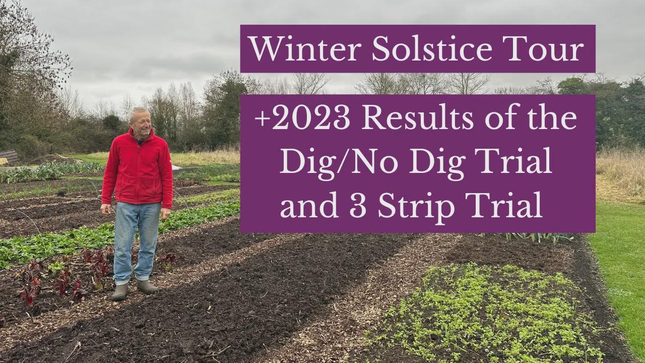 No dig garden 1500 m² ready for spring, trial bed comparisons, winter ...