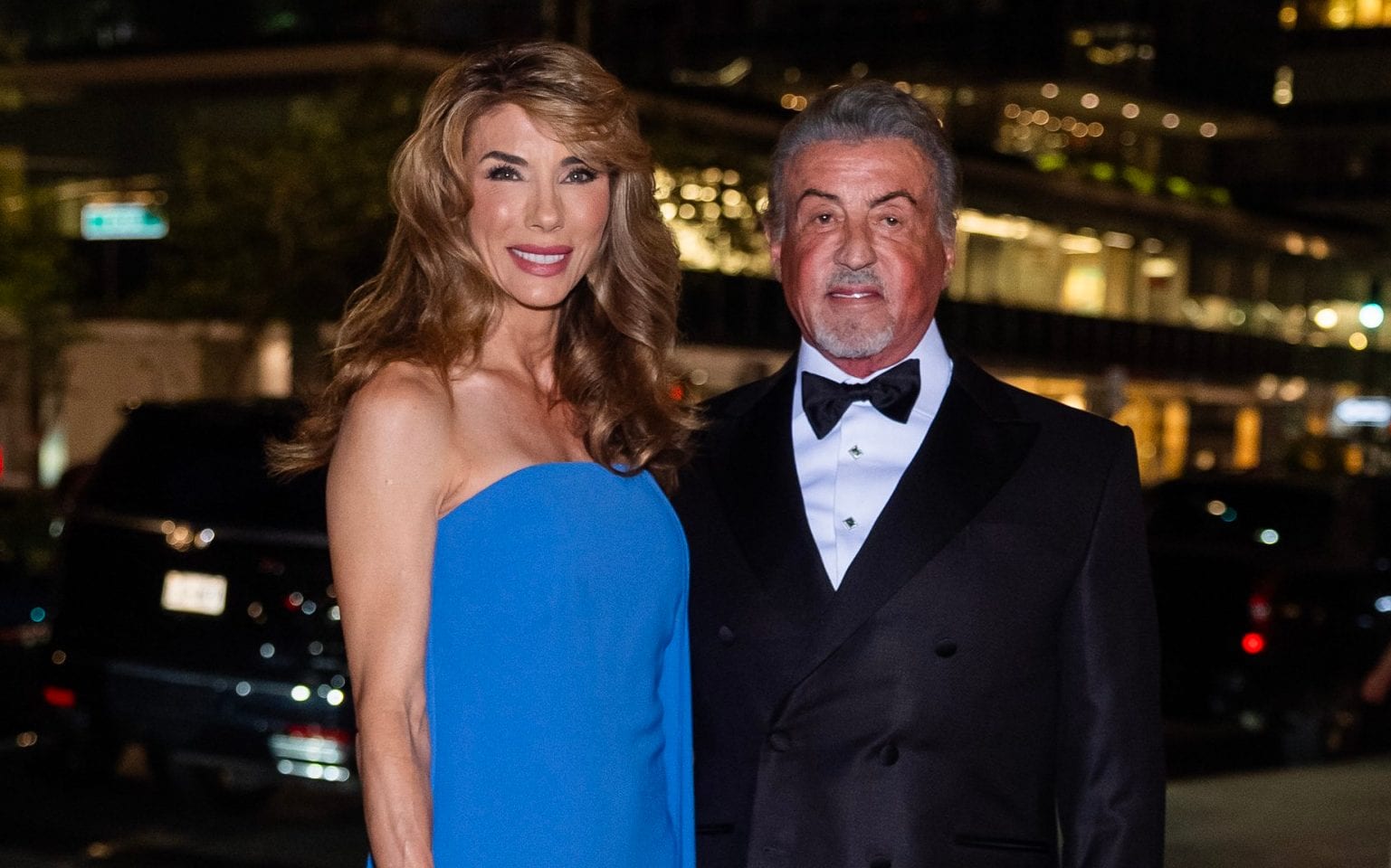 Stallone with his wife Jennifer Flavin earlier this month - The Stewart of NY/GC Images