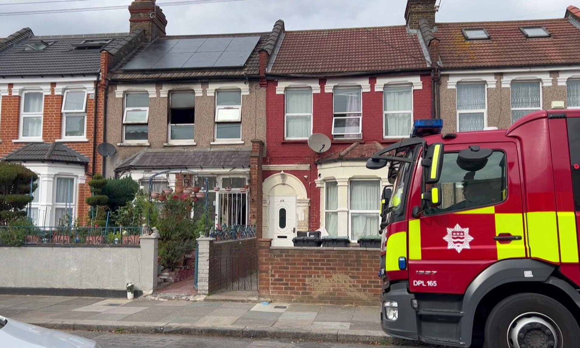 Man in his 80s dies after house fire in north London as police probe ...
