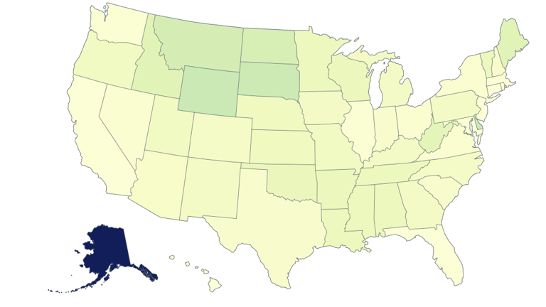 Map shows best states for hunting in 2026