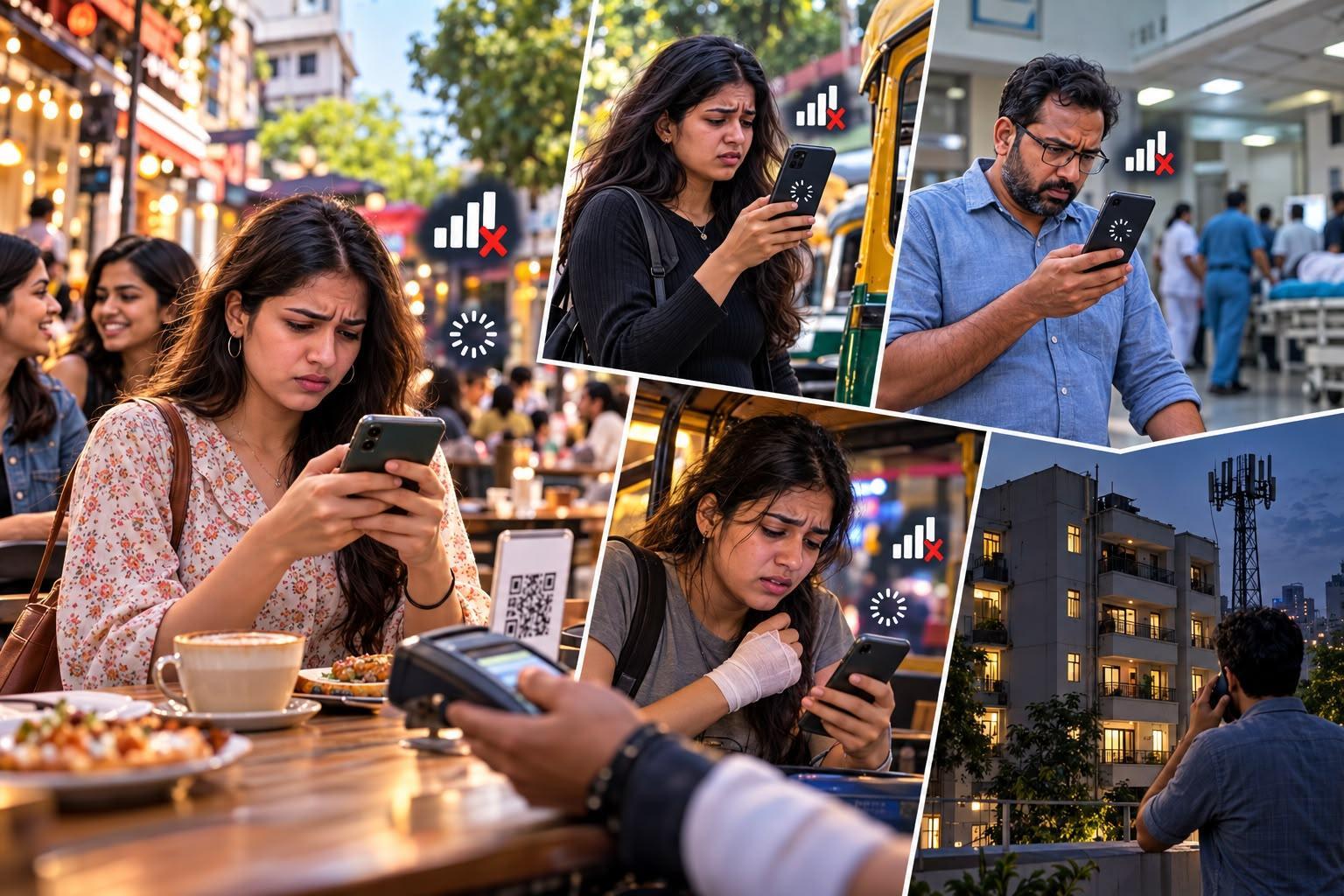 Delhi chases network at home, on road, in market