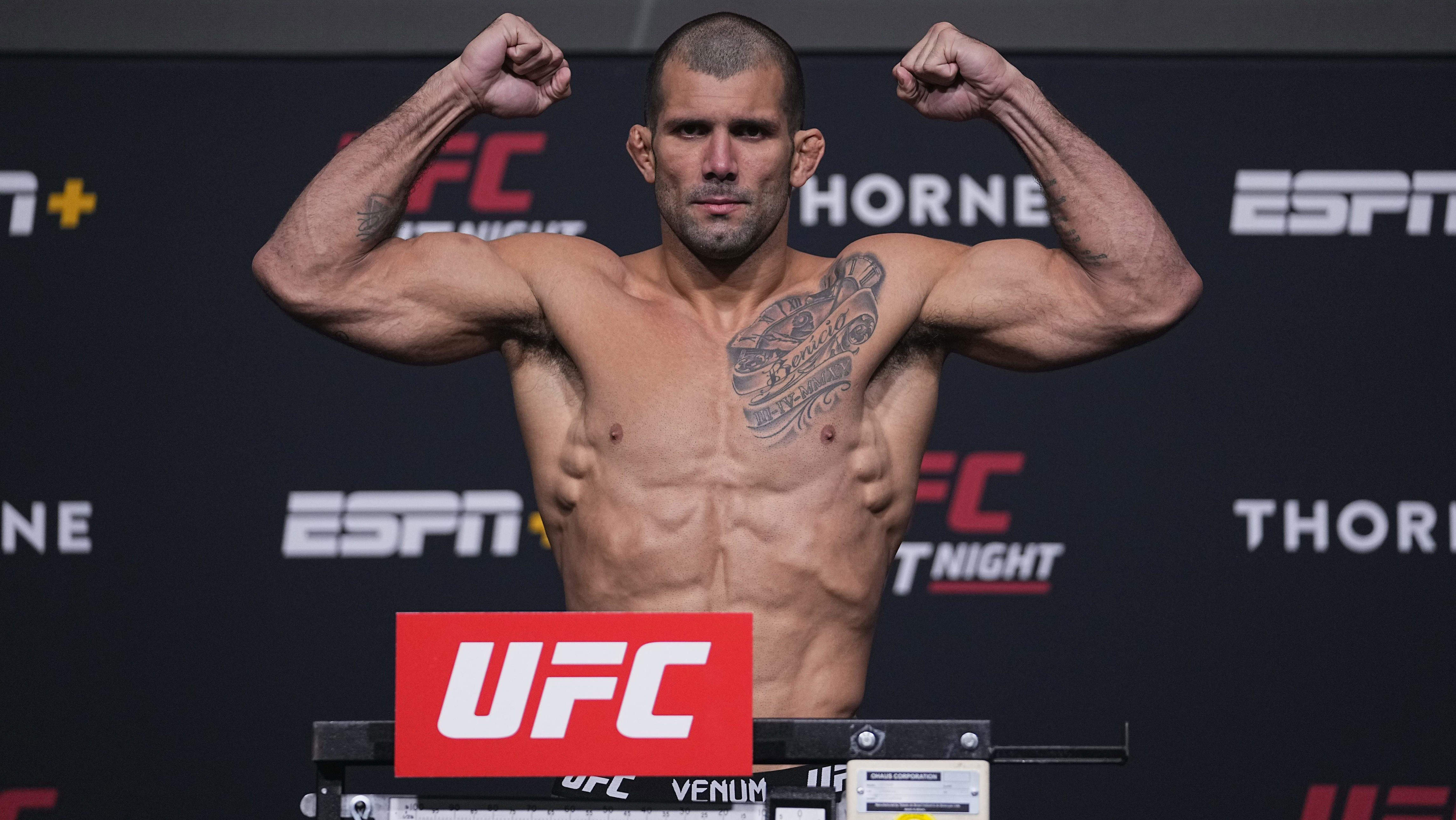 Rodolfo Vieira reacts to UFC Vegas 121 victory