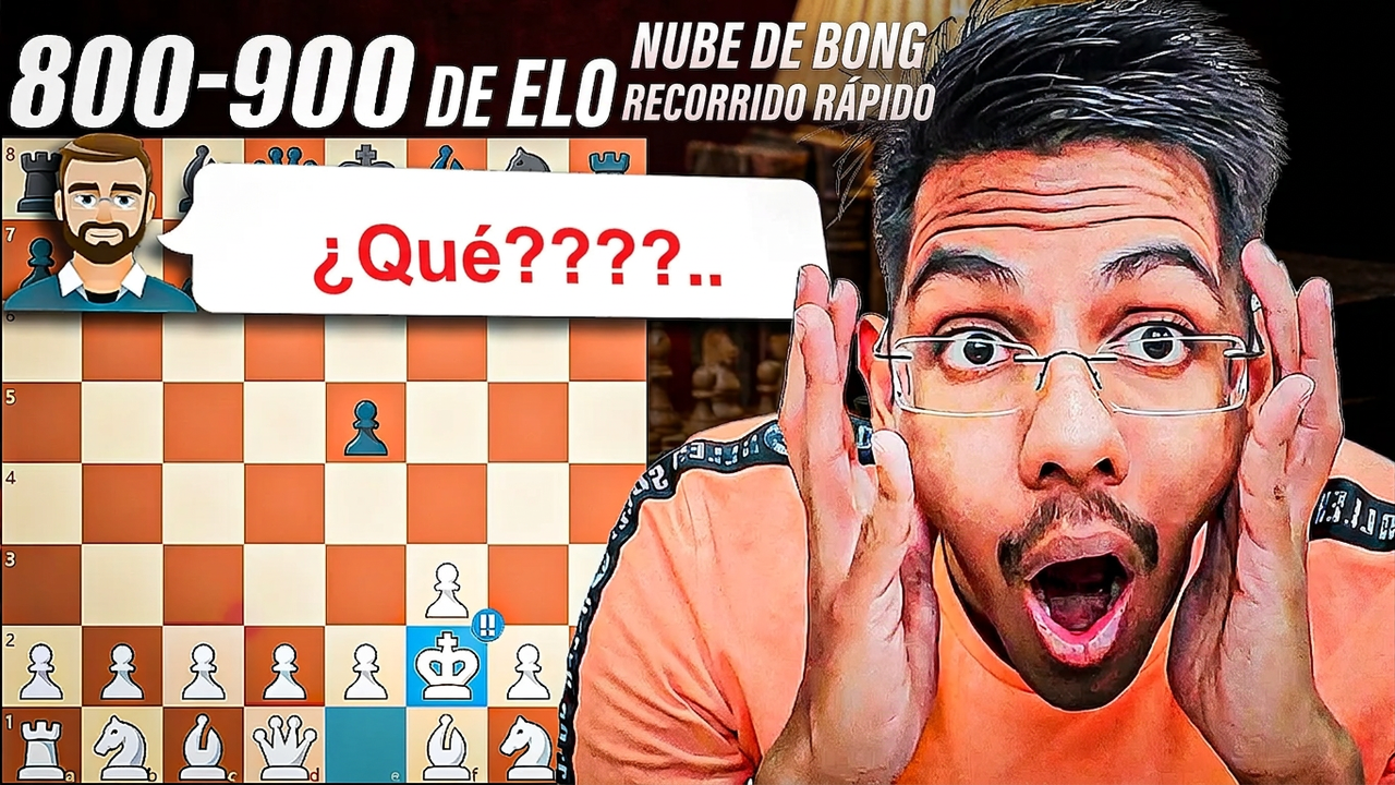 Speedrun Bongcloud episodio 4: Subiendo rápido de 835 a 909 en ajedrez