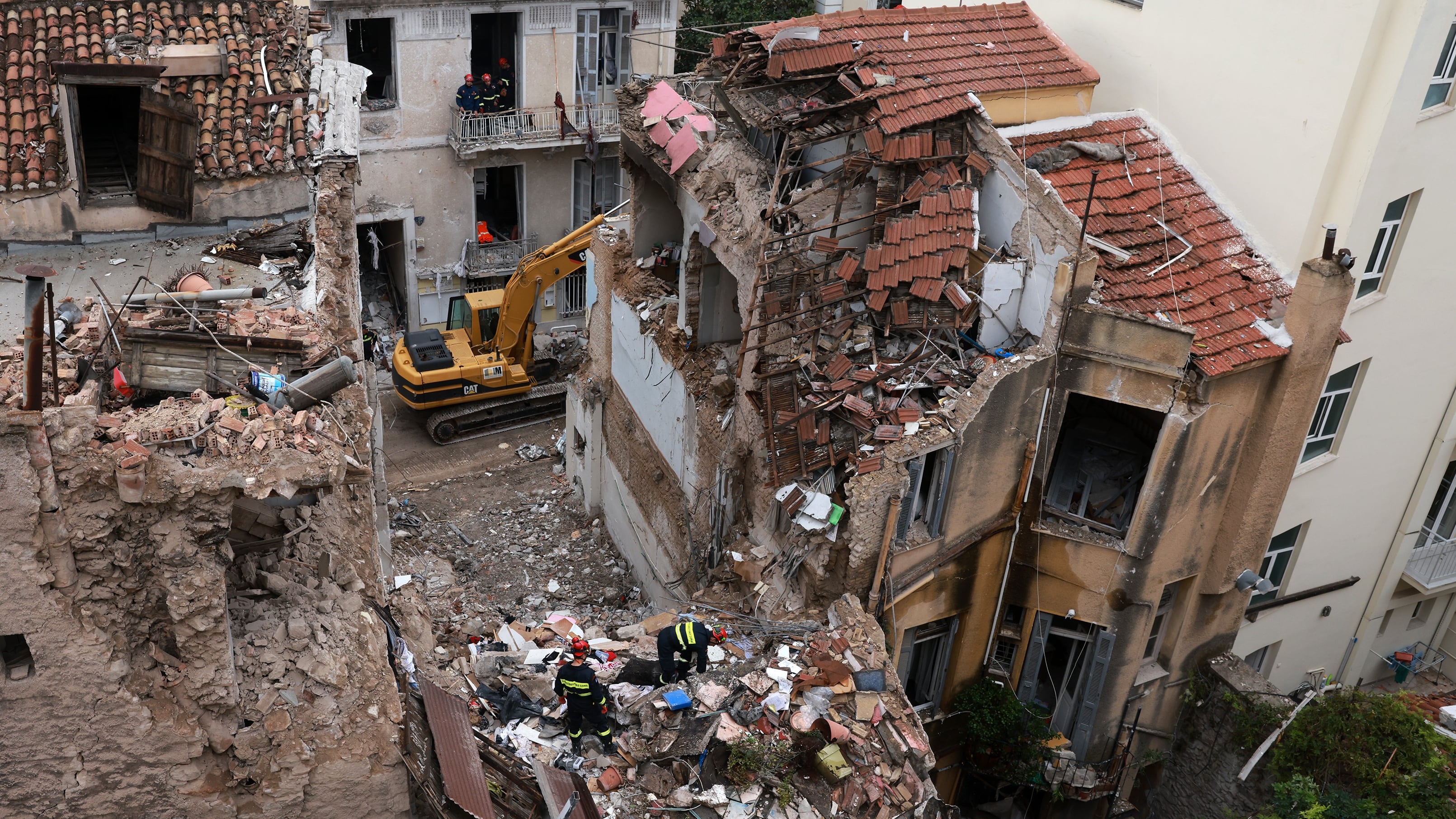 Six killed after explosion collapses building in Athens