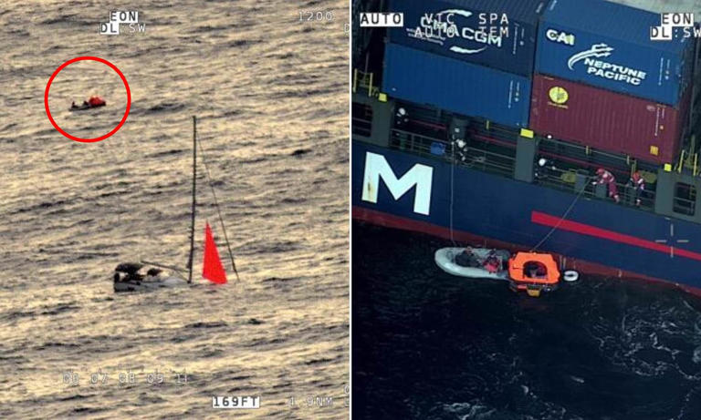 Sailors on Aussie-flagged yacht stranded for hours at sea after ...