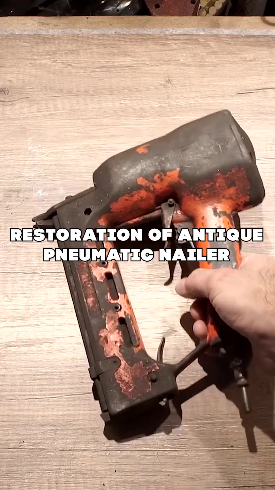 Satisfying vintage tool restoration | Transforming a rusty nail gun