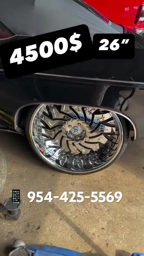 Like new 26” Forgiato wheels with steering wheel for sale - 📱 954-425-5569