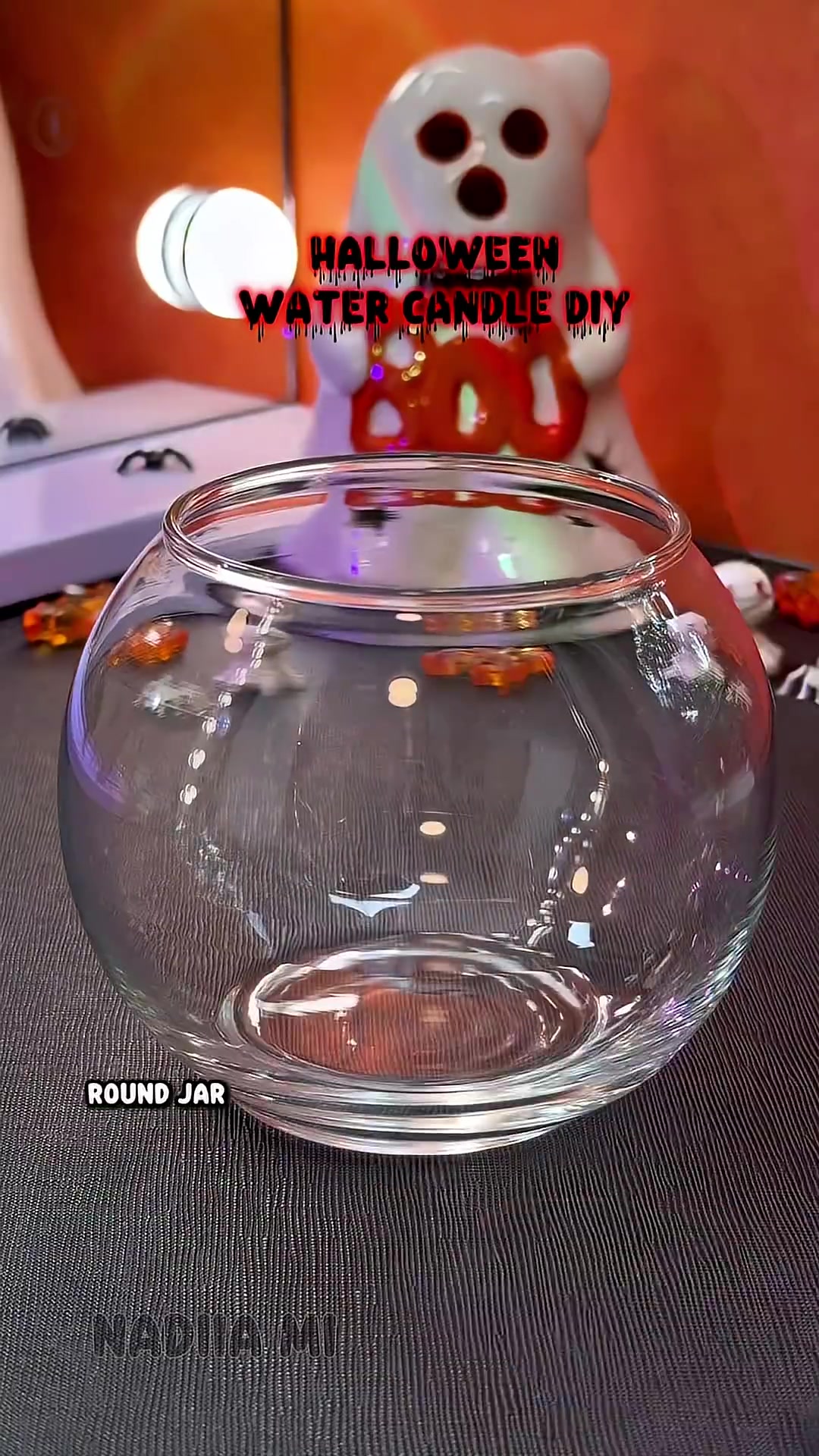 Spooky water candle DIY 👀 | Halloween ASMR vibes