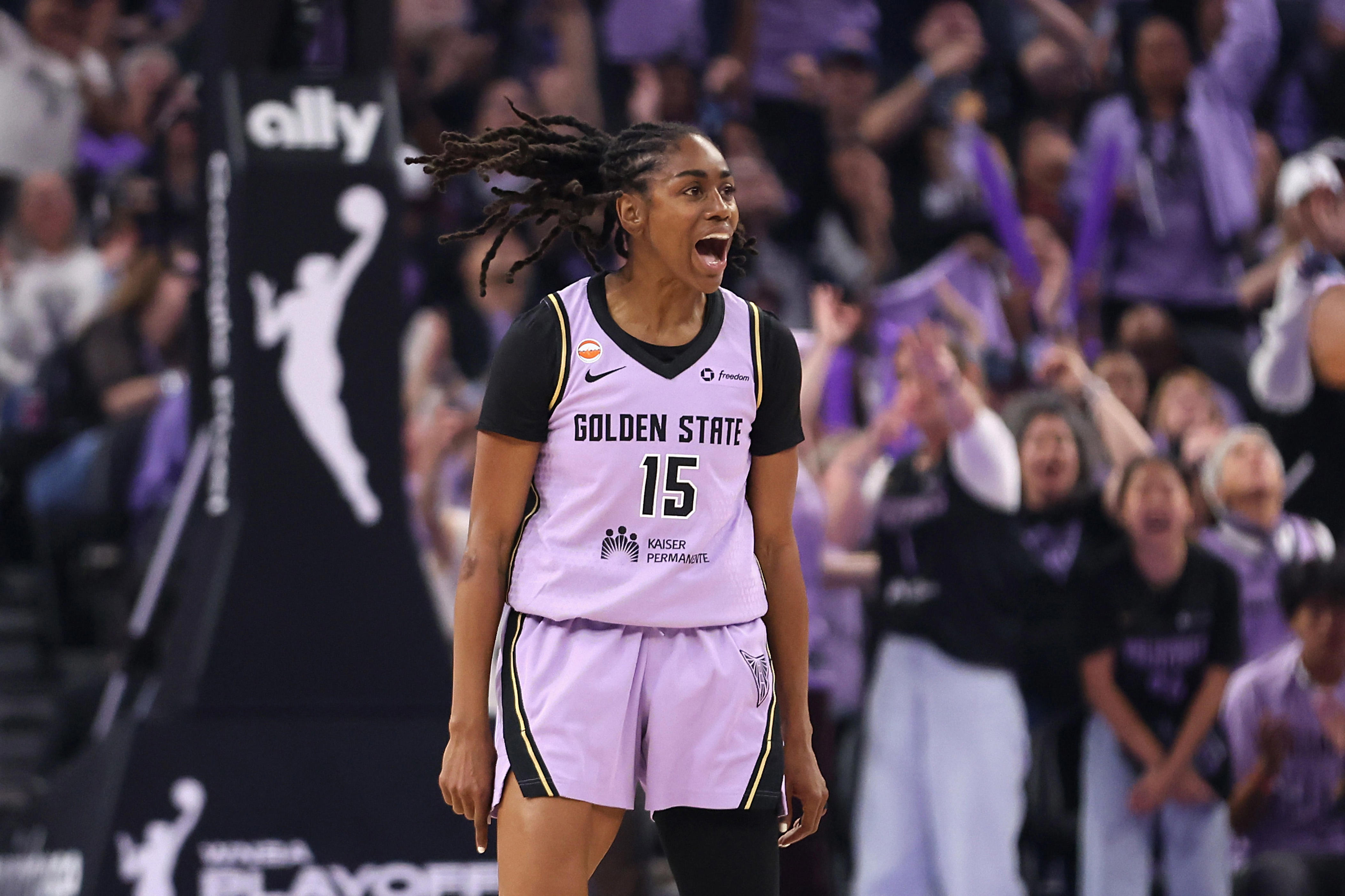 Golden State Valkyries set franchise scoring record in playoff win over ...