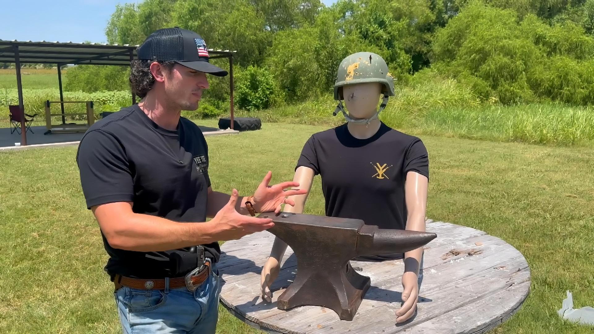 Can an anvil stop a bullet?