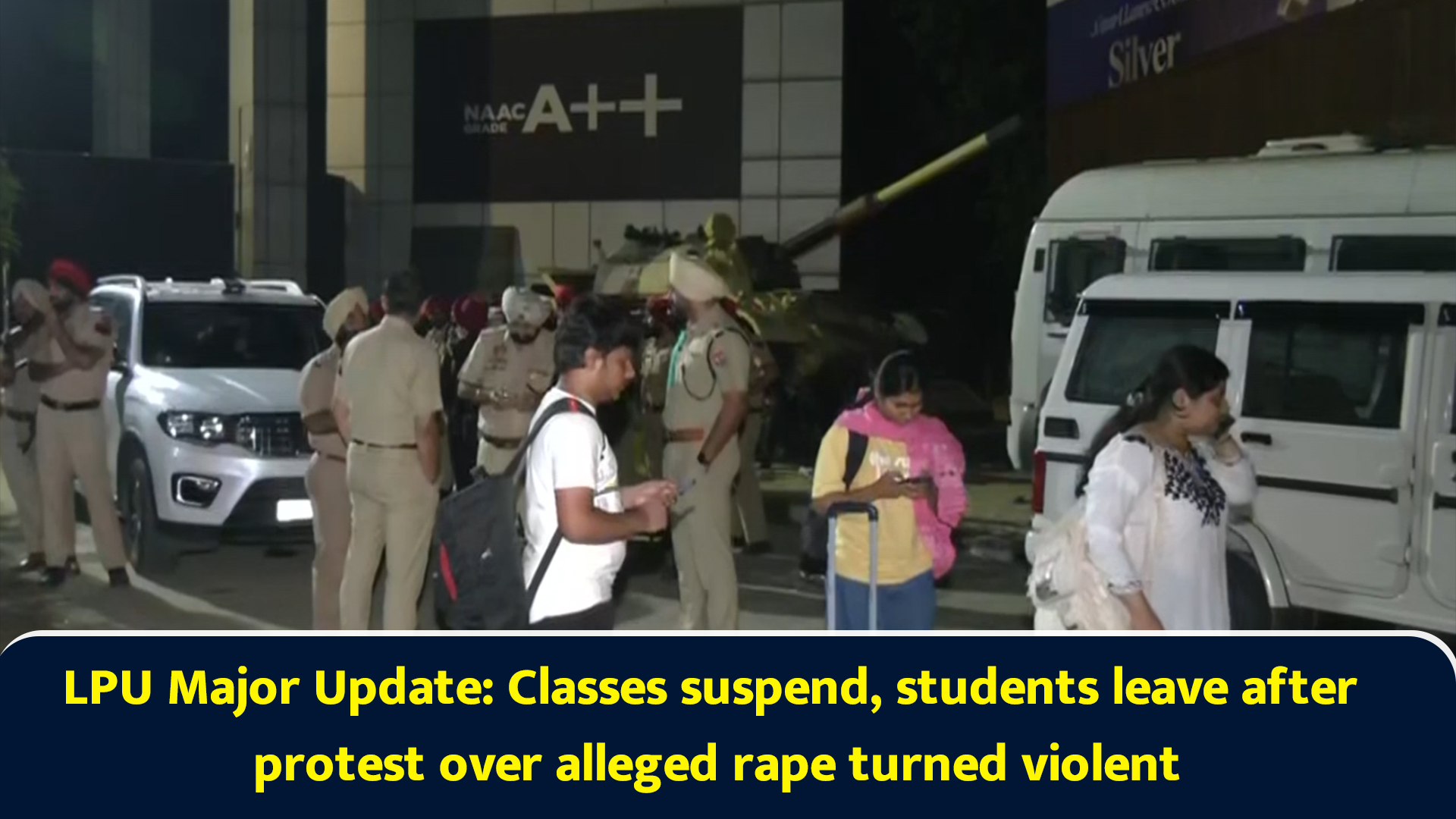 LPU Major Update: Classes suspend, students leave after protest over ...