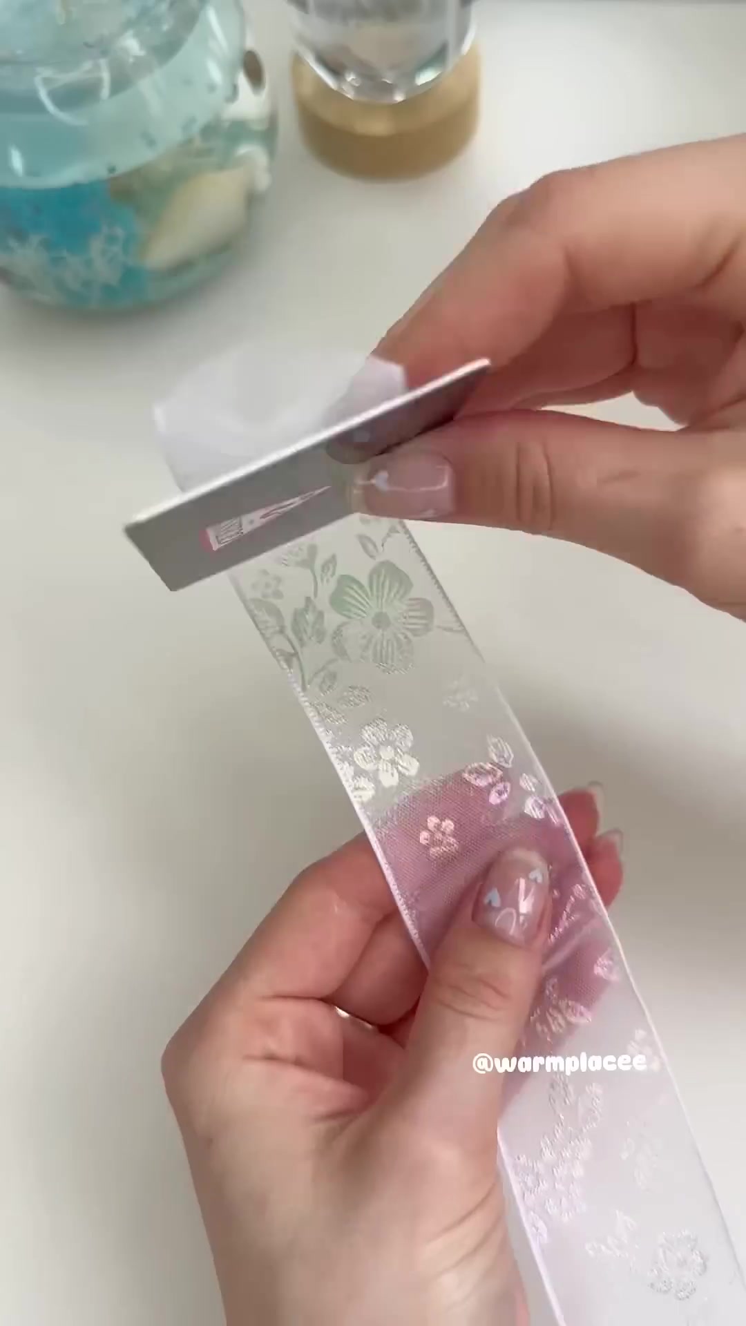 DIY ribbon flower 🌺