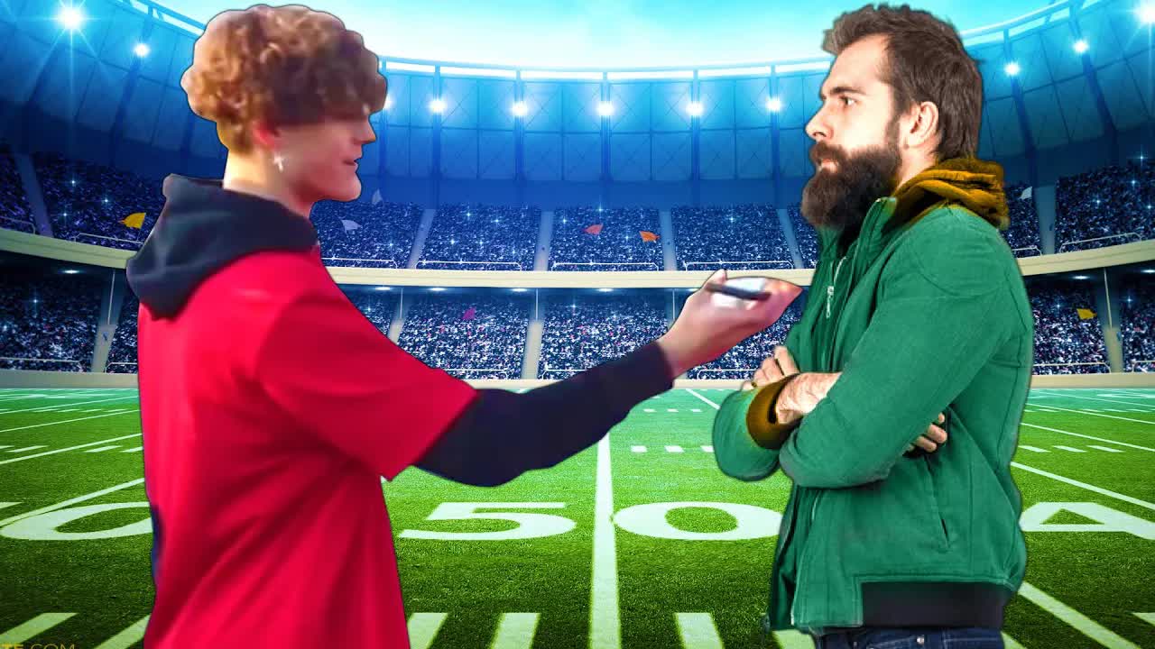 Messing with football fans at the NFL playoffs!