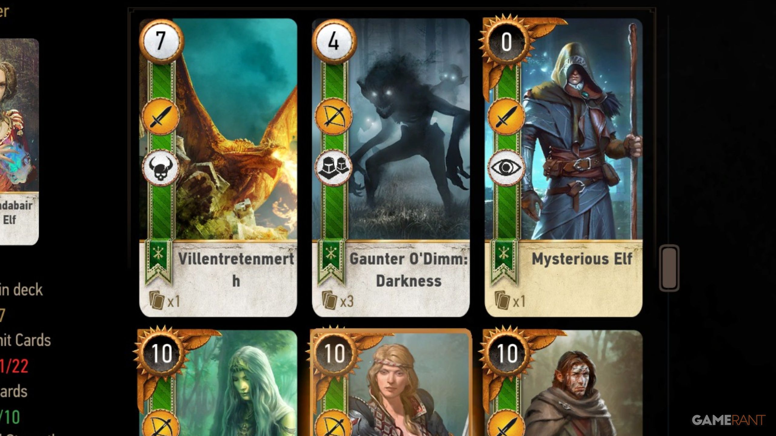 The Witcher 3: Best Scoia'tael Gwent deck