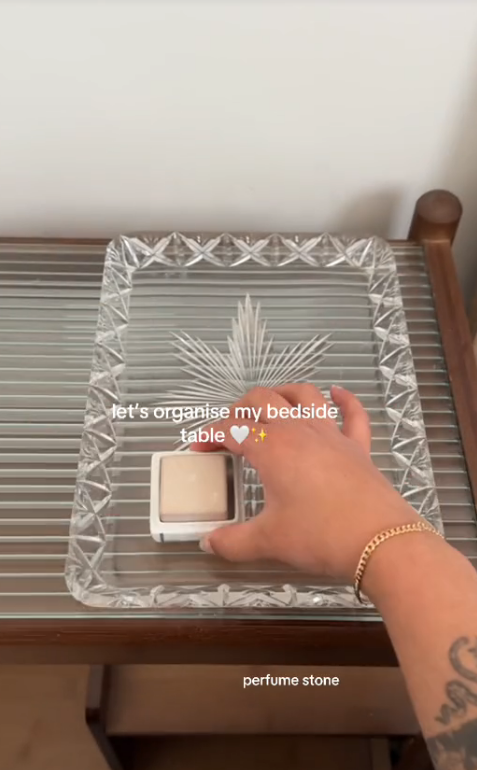 Organizing my bedside table for a cleaner daily routine