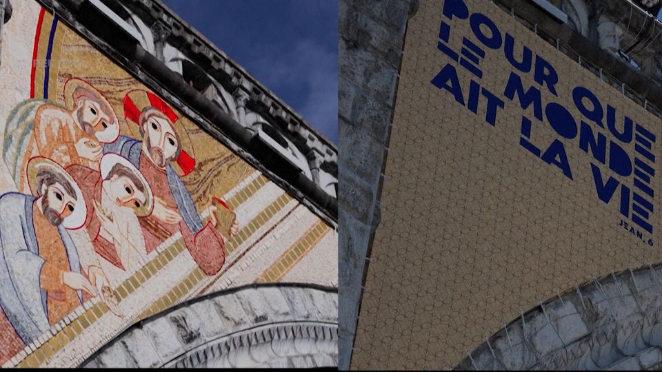Iglesia tapa obras de arte ante visita del papa León XIV