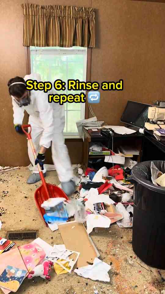 Satisfying hoarder home cleanup transformation