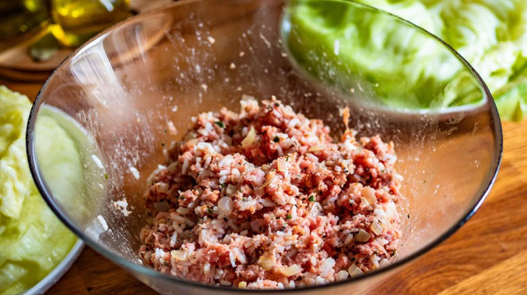 A head of cabbage and a pound of ground beef star in this easy dinner