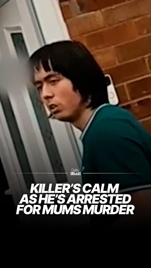 Teen remains calm as he’s arrested for murdering his mother