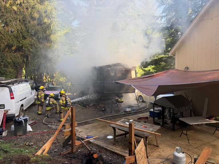 Fire destroys RV, damages cars at rural Washington County property near ...