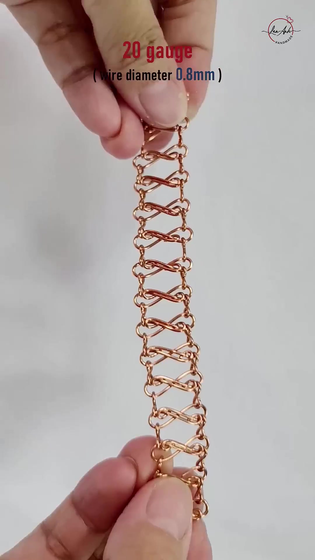 DIY copper wire chain bracelets: Easy infinity link tutorial for beginners