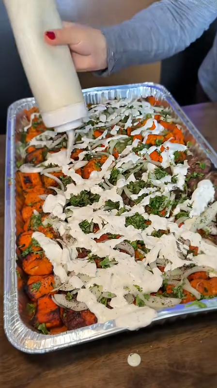Giant Afghan family platter everyone will love