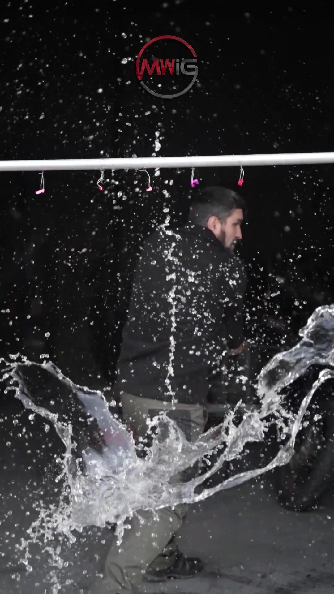 Epic samurai sword slices: Water balloons explode in slow mo
