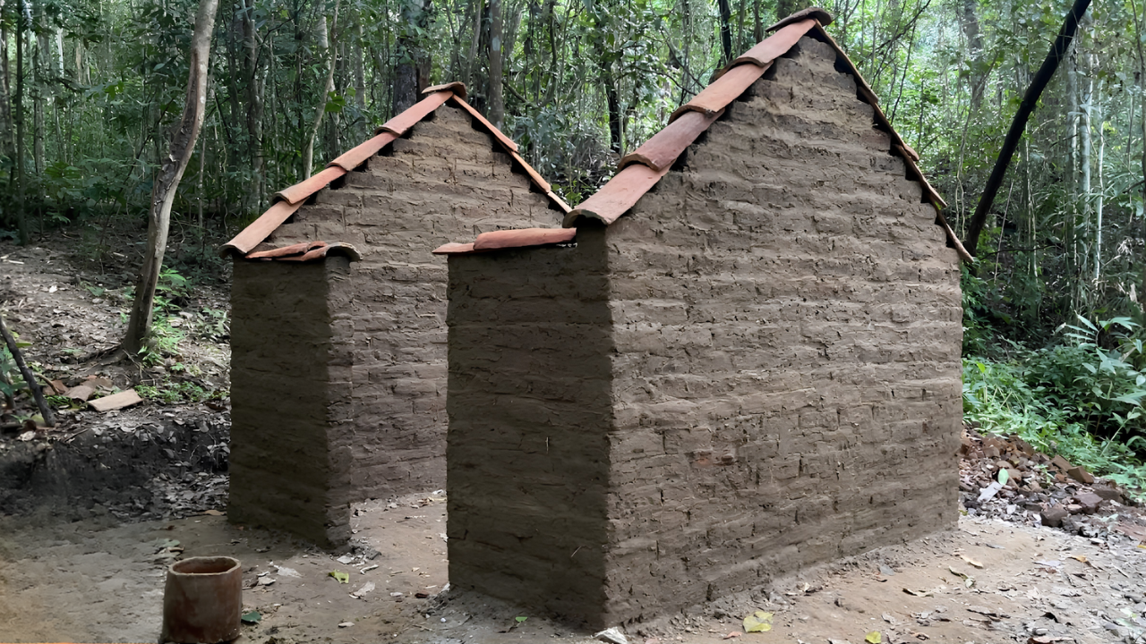 Building a brick wall from scratch with handmade mortar