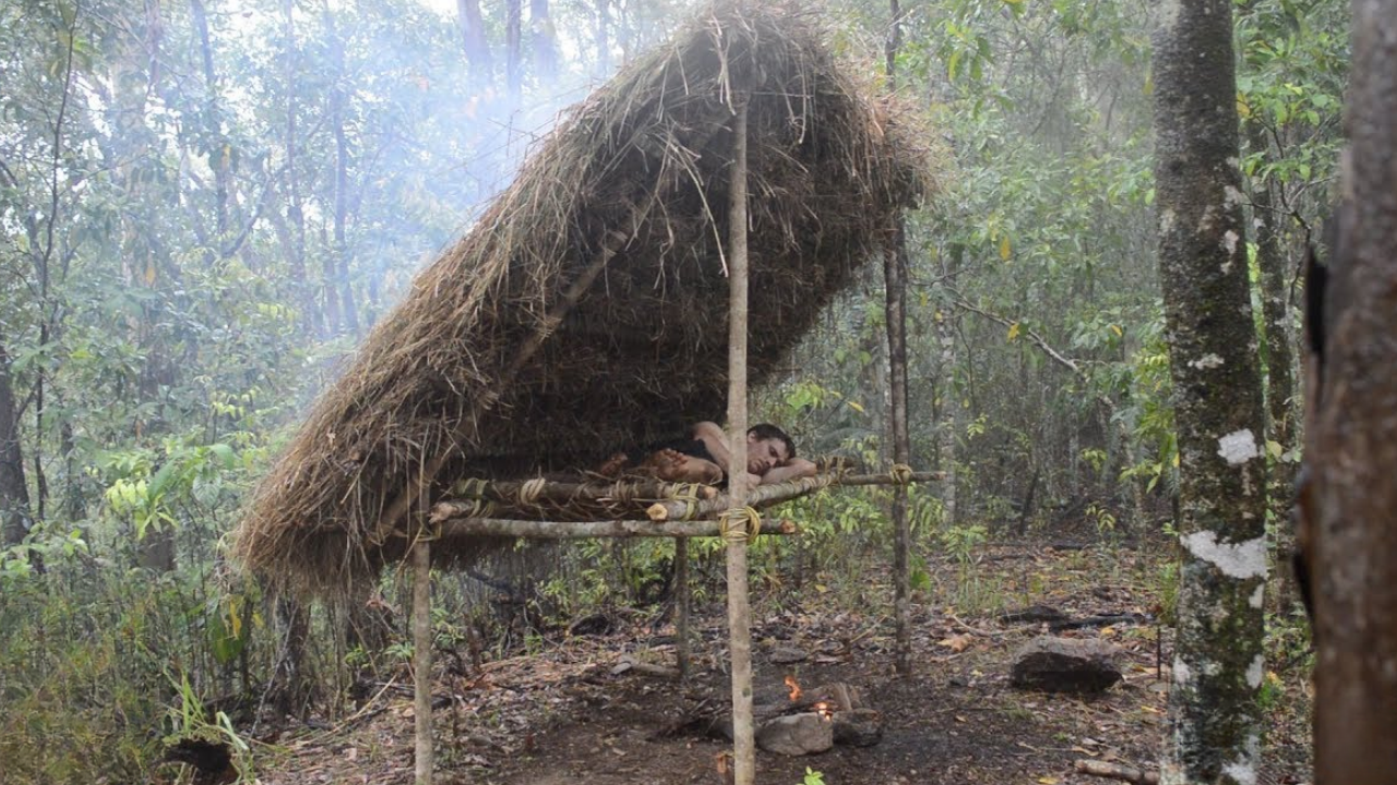 Building a bed shed using only primitive tools