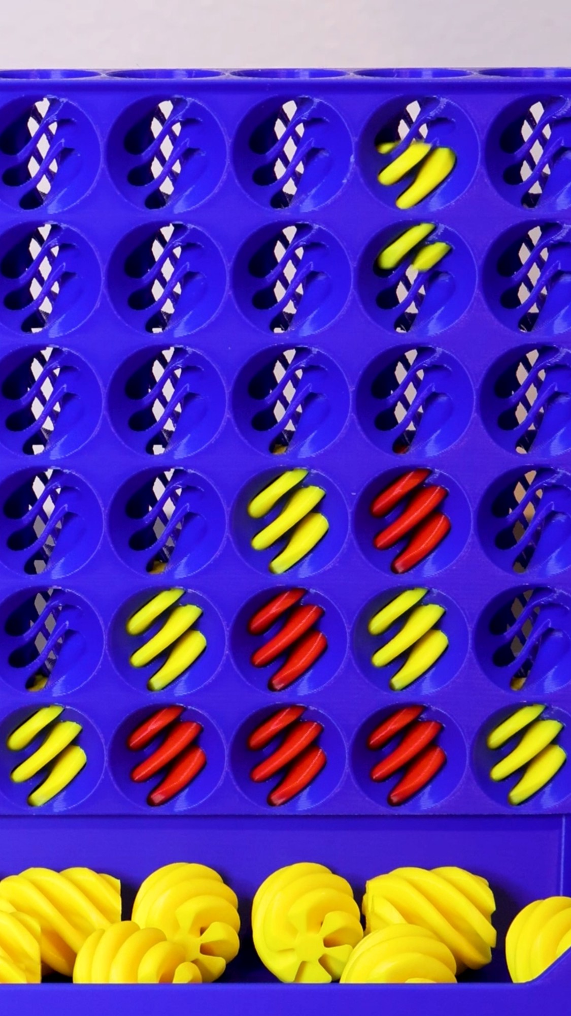Fully playable 3D printed Connect 4 game set