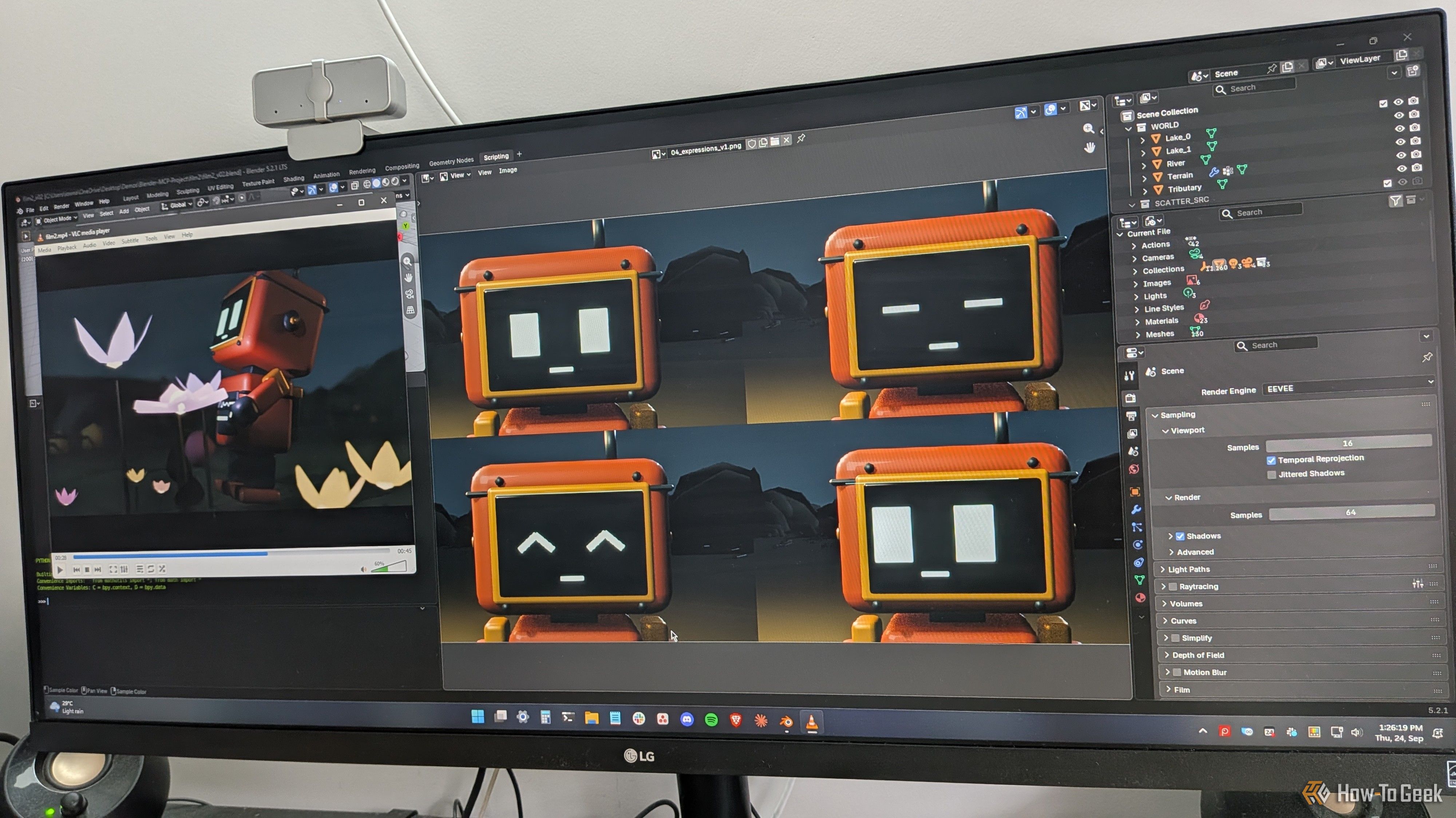 Blender always scared me, but Claude helped me make this animated video ...