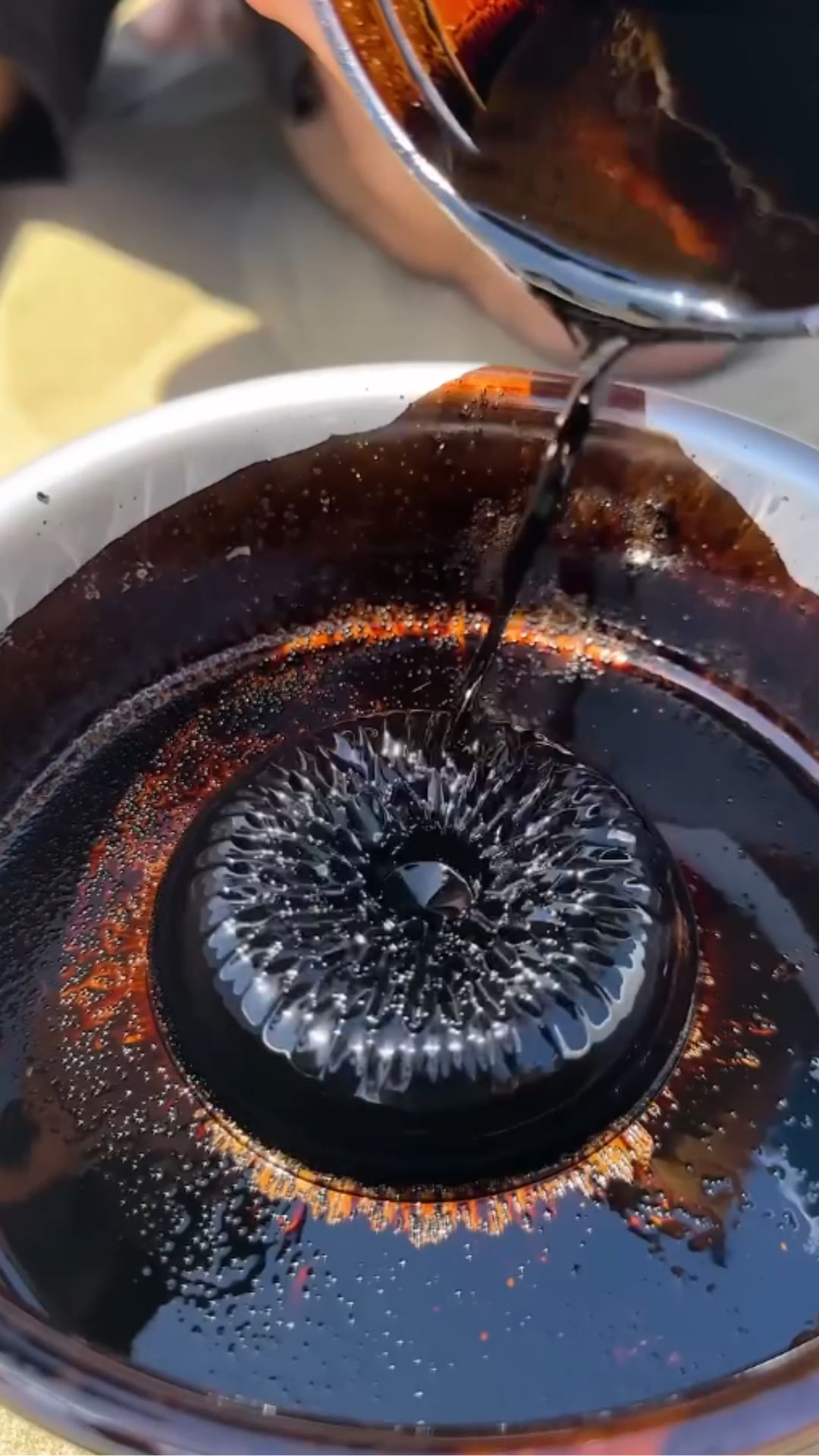 Turning desert magnetic sand into homemade ferrofluid