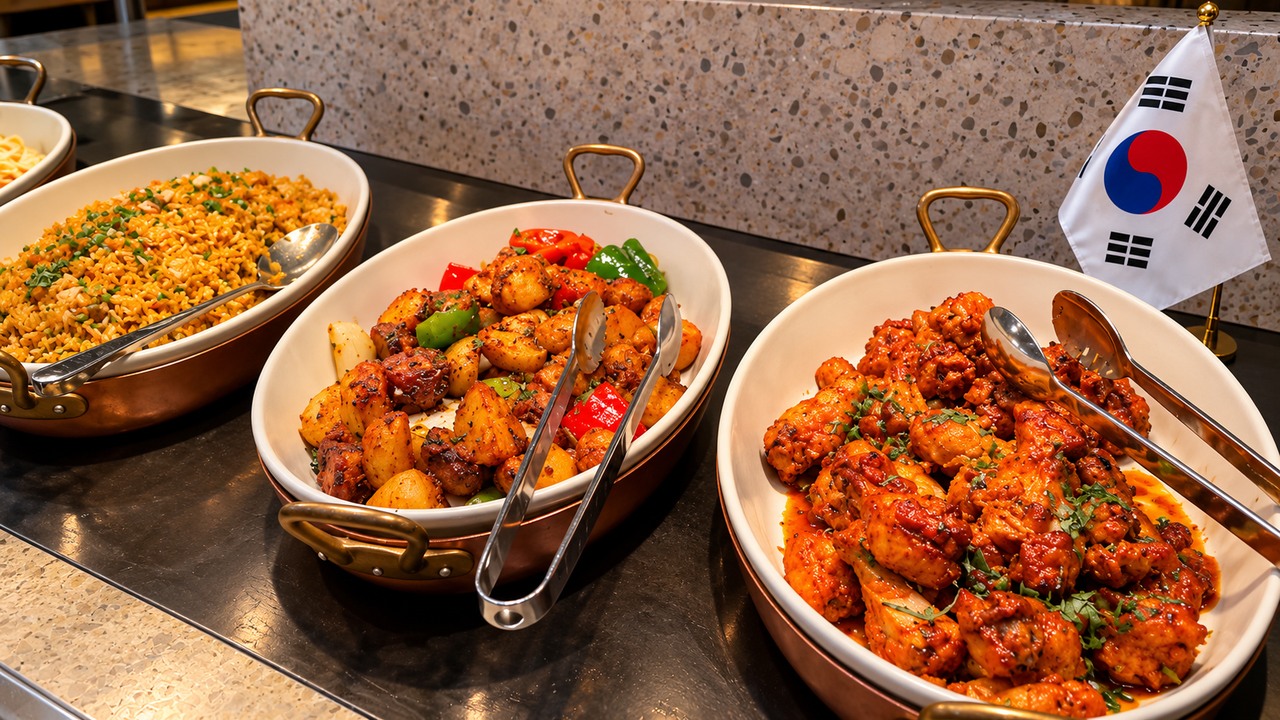 This buffet was 100% booked… inside, lobster, sushi and steak were all ...