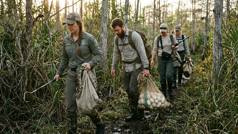 Florida Burmese python hunters remove 177 snakes and 4,100 eggs