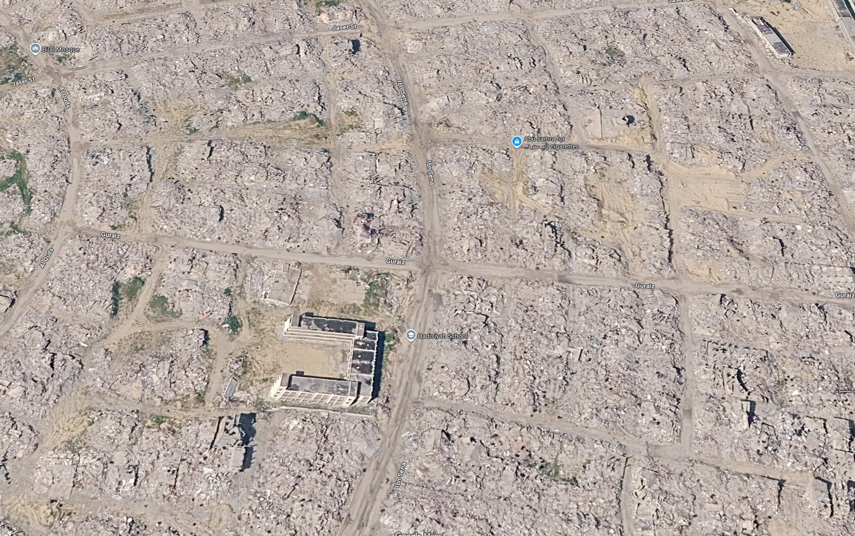 New Google Earth satellite images show scale of Gaza destruction